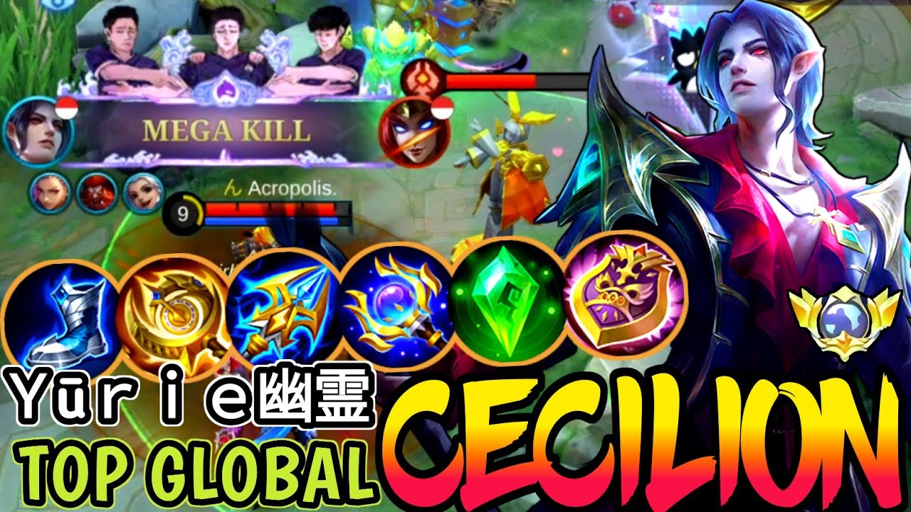 CECILION BEST BUILD IN 2023 | TOP GLOBAL CECILION Ｙūｒｉｅ幽霊 - MOBILE LEGENDS