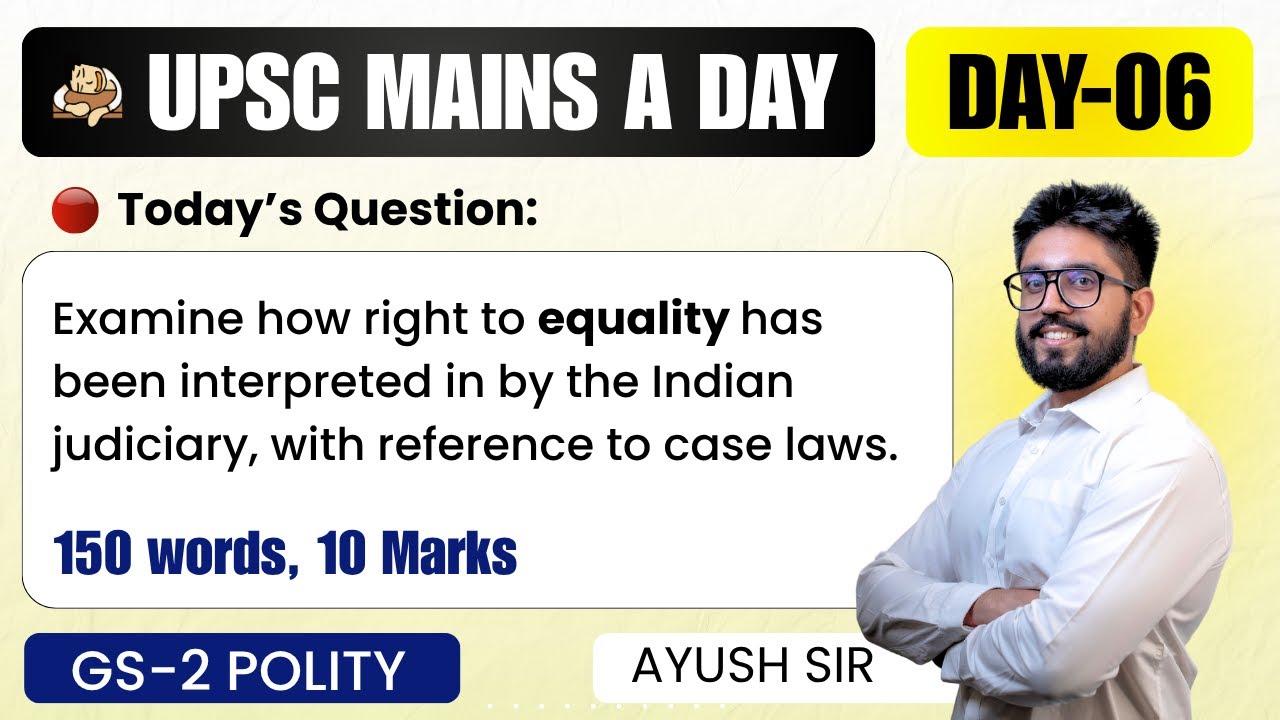 Daily UPSC Mains 2025 Answer Writing Practice | UPSC Mains GS-2 Polity Mains Model Answers Practice