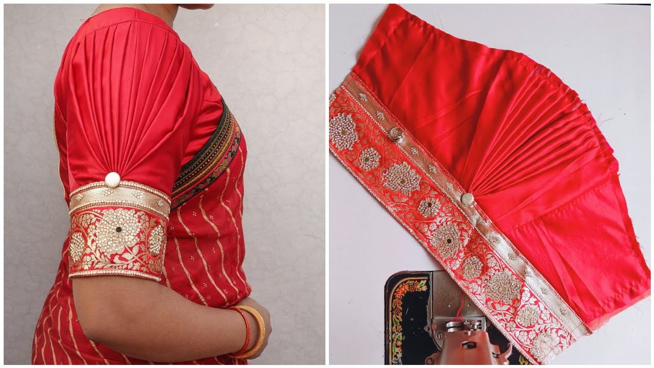 puff sleeves design cutting and stitching|blouse sleeve design|बाजू का डिजाइन|new model baju design 