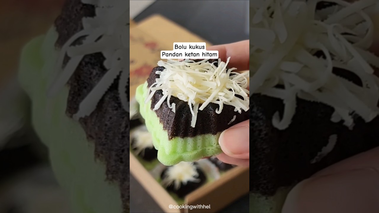 Bolu kukus pandan ketan hitam. Resep klik ▶️☝️
