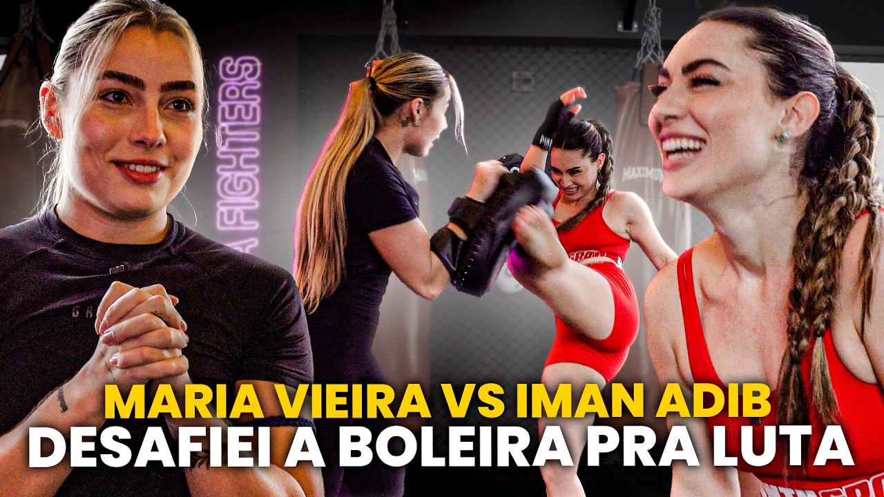 DESAFIEI UMA JOGADORA DE FUTEBOL NA LUTA | iman alidib / muay thai