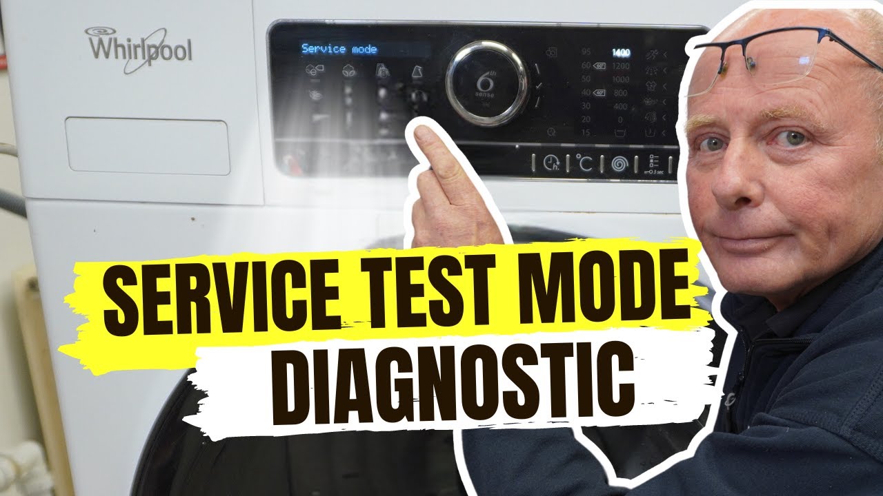 Whirlpool Zen Washing Machine Test Mode & Service to run Diagnostic Procedure