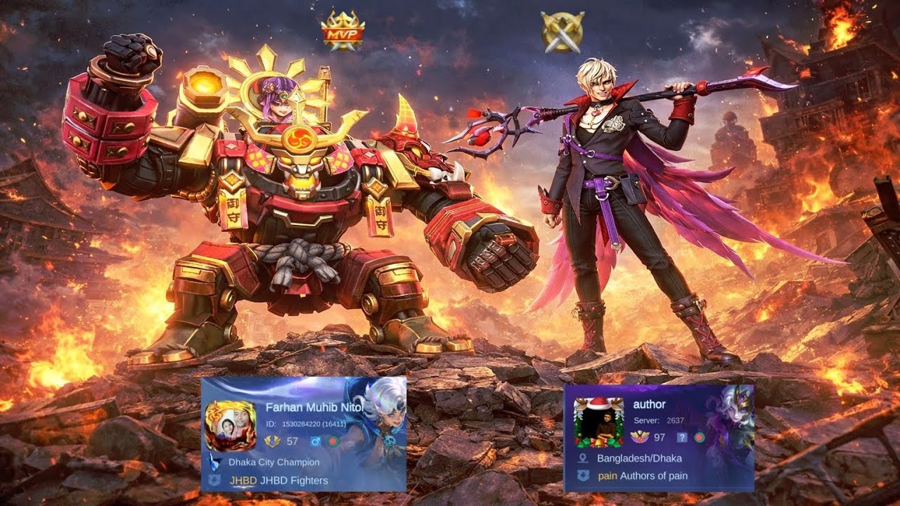 সাইফুল ভাইয়ের সাথে ডেডলি ডুয়ো | MLBB JawHead Hyper GamePlay | Legendary + MVP