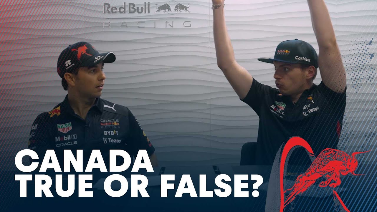 Max Verstappen and Sergio Perez Play True or False in Canada