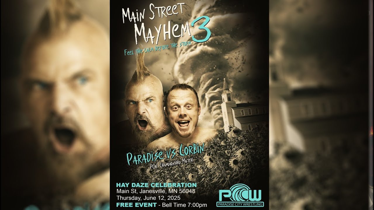 Aaron Corbin vs. Mitch Paradise, PCW, 6/12/25 Janesville, MN