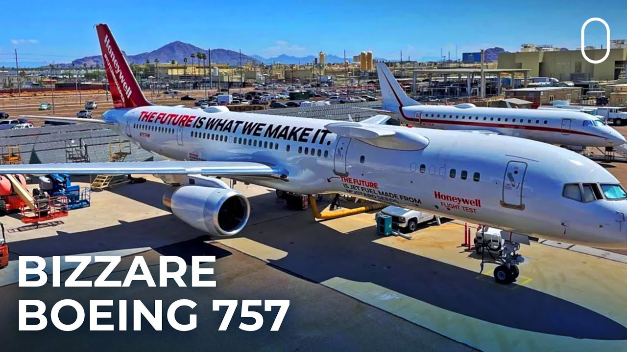 A Look At Honeywell’s Bizarre Boeing 757 Flight Test Aircraft