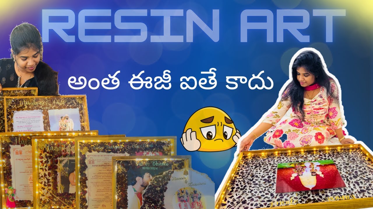 Resin Art antha easy kadhu || Resin Art II Resin Art in Telugu || unsettledblogger || Kakinada