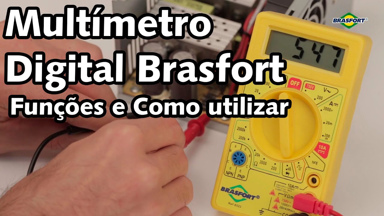 Multímetro Digital Brasfort 8522 - Conheça as funções e como usar