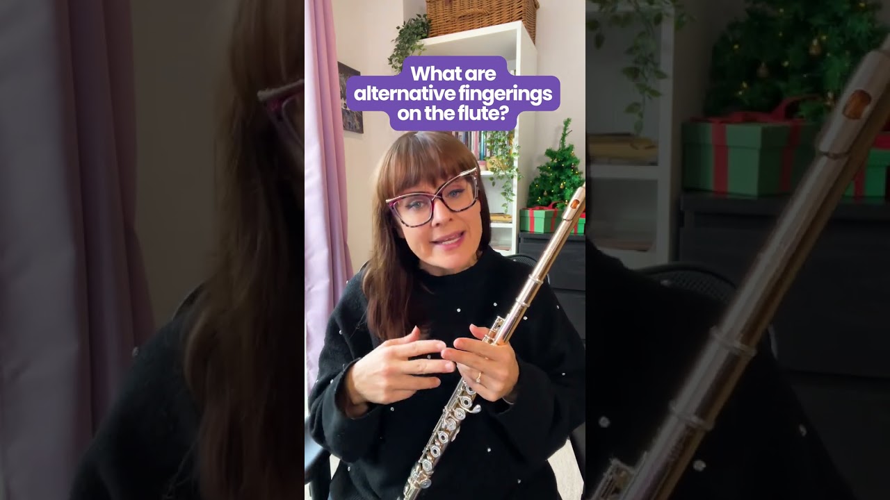 What are alternative fingerings on the flute?