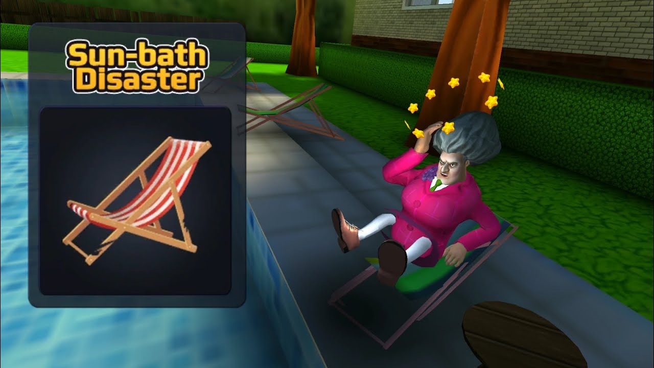 Scary Teacher 3D Level 10 - Sun-bath Disaster