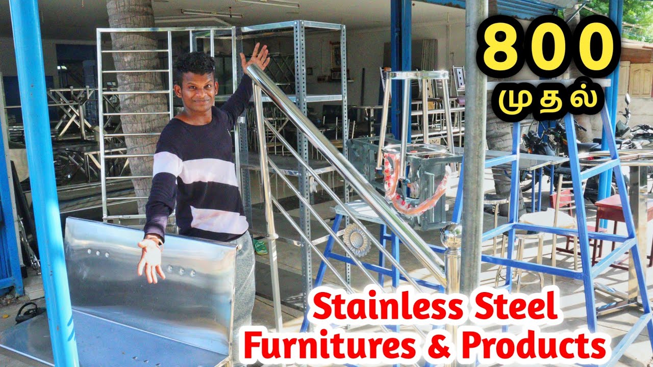 Stainless Steel Furnitures and Product Market | Chairs,Tables, Steel Racks and All SS Lowprice |