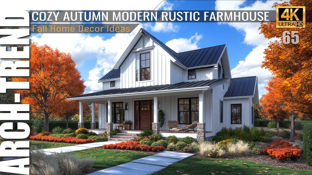 MODERN WHITE RUSTIC FARMHOUSE: Top 10 Inspiring Fall Home Decor Ideas with Cozy Autumn Vibes