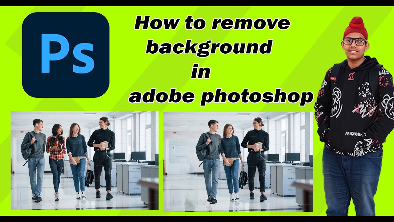 How to remove people into the photo in adobe photoshop