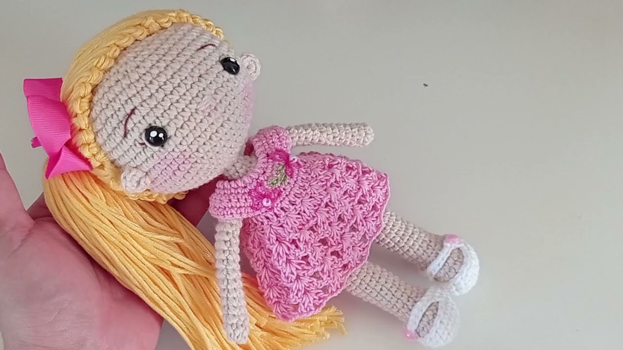 muñeca amigurumi a crochet - 20 cm de pura ternura - cuerpo base -  tutorial paso a paso - AMIGURUMI