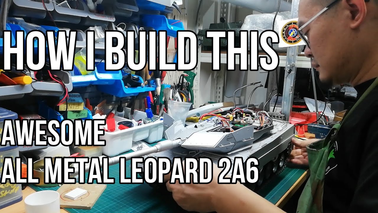 How I built this Fully Metal Leopard RC Tank - Build Log