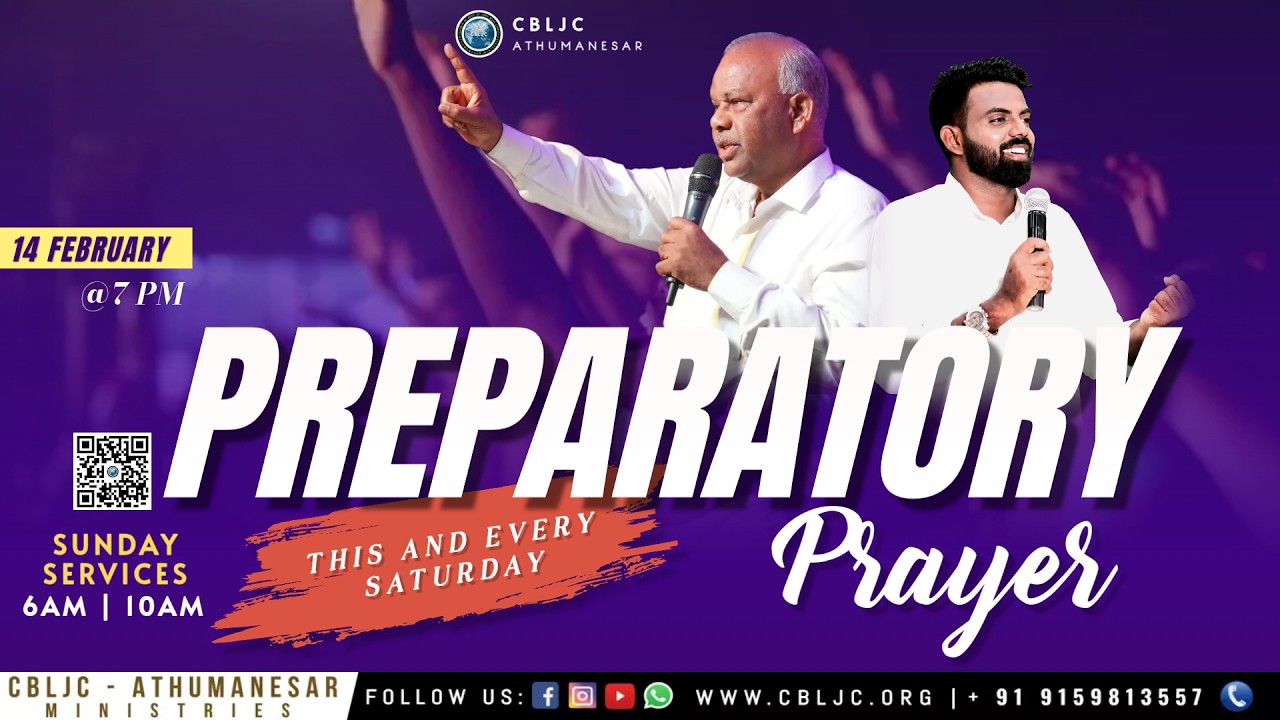 🔴🅻🅸🆅🅴 | PREPARATORY  PRAYER | ஆயத்த ஜெபம்  | 14/02/2026 | Sr. Pas T. ANTONY | Pas A.J.I.SAM