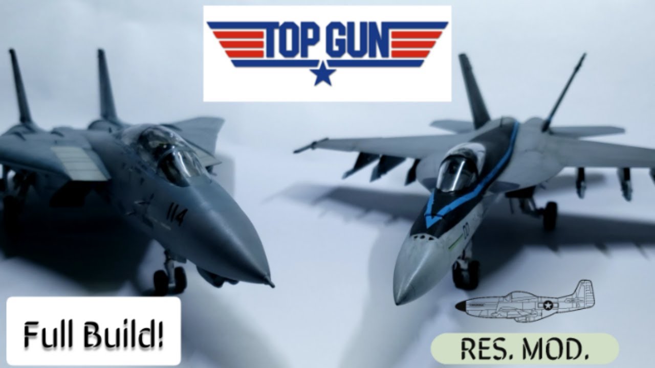 Full Build Mavericks Top Gun F-14A Tomcat | FA-18E Super Hornet | 1:48 Scale Revell TOPGUNscalemodel