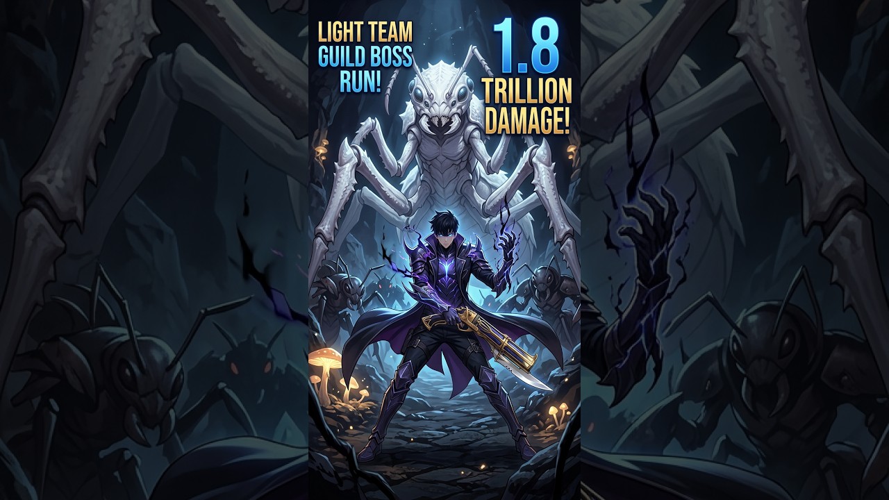 Ant queen light team guild boss! 1.8T damage! getting ready for light buster!