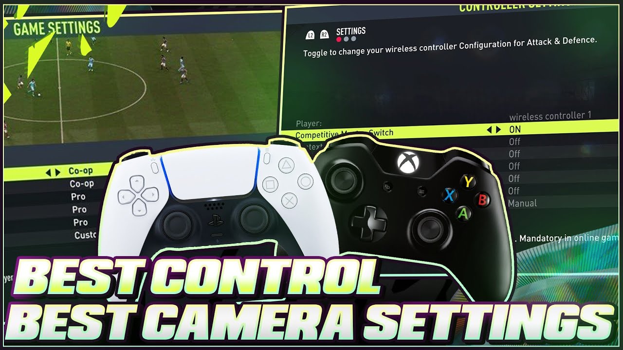FIFA 22 BEST CONTROLLER & CAMERA SETTINGS TUTORIAL - NEW CONTROLS & GAMEPLAY SETTINGS