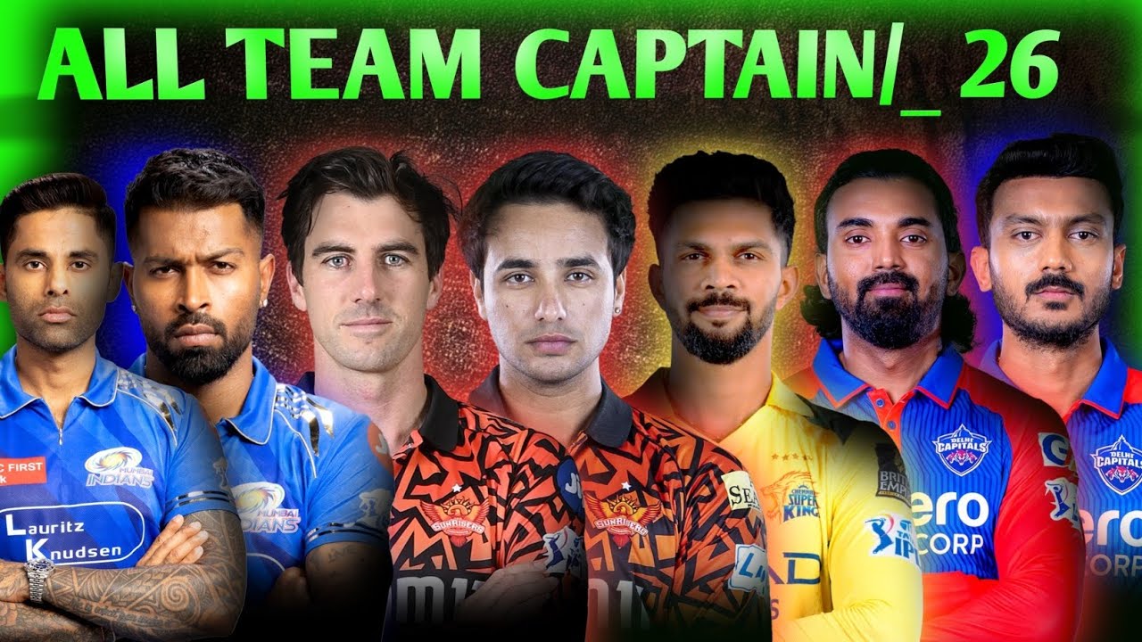 Ipl 2026 all Team Captain 🥵 #ipl #msdhoni ipl 2026 all Team final captain 