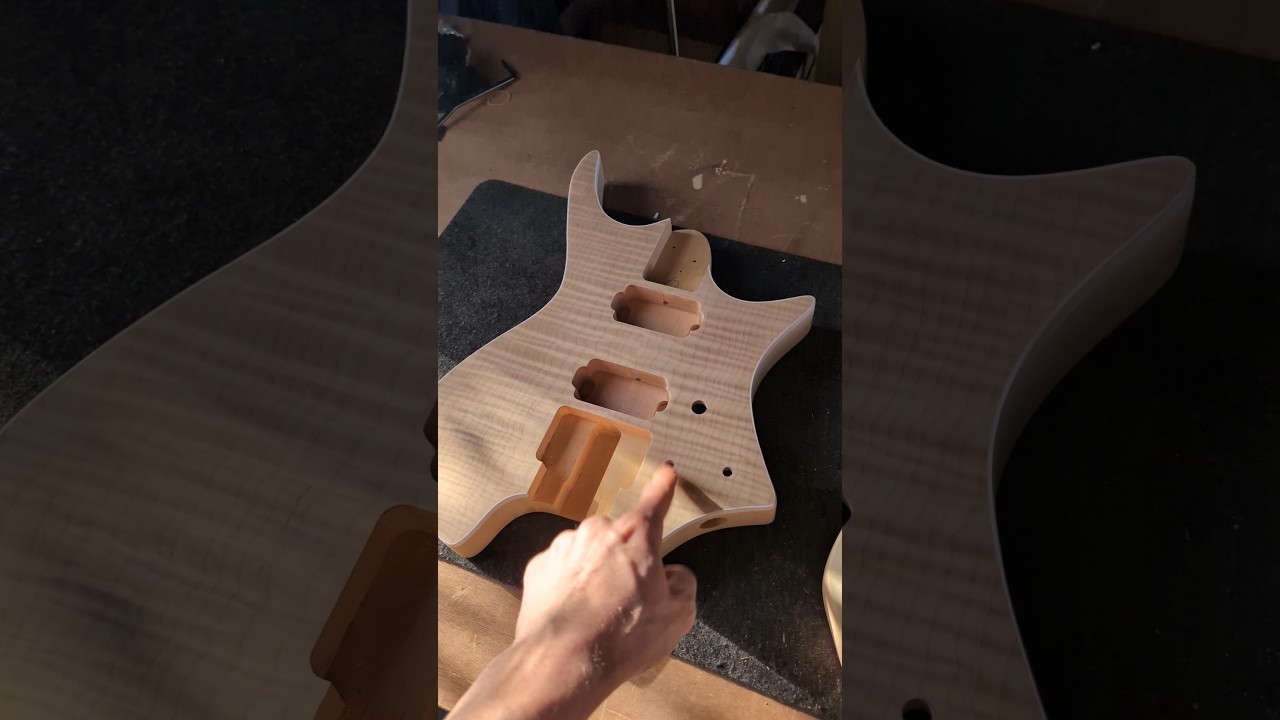 Начинаем заново с самодельным набором для сборки безголовой гитары #diyguitar #guitarkit #guitarb...