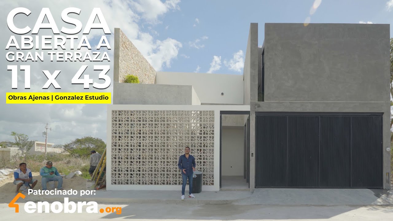 CASA ABIERTA a GRAN TERRAZA, DOBLE ALTURA y MATERIALES APARENTES | Obras Ajenas | Gonz&aacute;lez Estudio