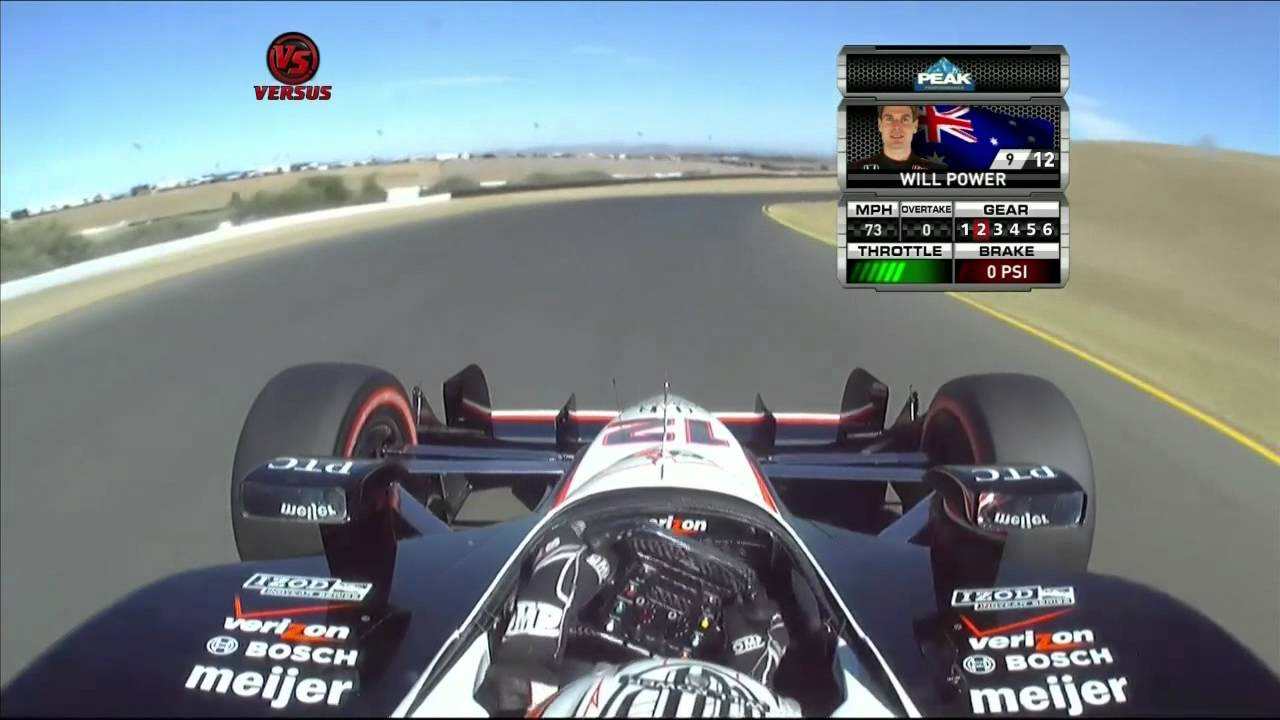 OnBoard Will Power's Pole lap @ Sonoma 2011