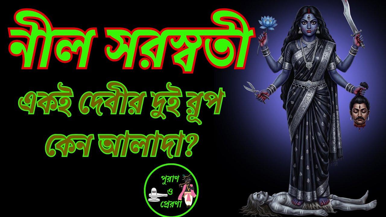 নীল সরস্বতী | উগ্র সরস্বতী | সরস্বতীর ভয়ংকর রূপ | সরস্বতী বনাম নীল সরস্বতী: দেবীর দুই রূপ কেন আলাদা?