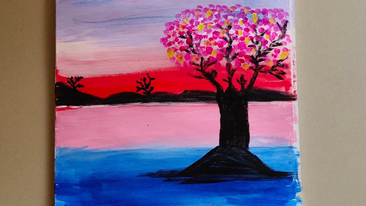 Acrylic Painting Tutorial | Simple & Satisfying Art।