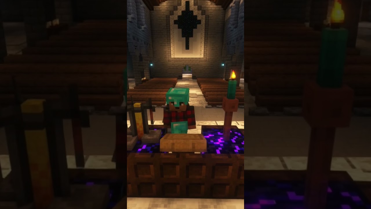 Medieval Church Interior | Survival Minecraft Tutorial Timelapse | #minecraft