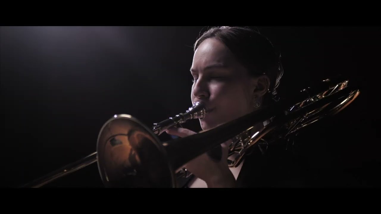 Bach Cello Suite No. 2, Prelude - Riley Borklund, Trombone