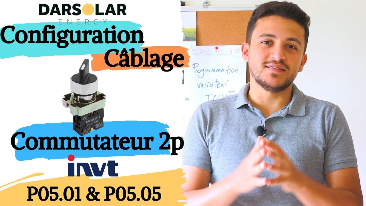 INVT : Câblage et configuration du commutateur 2p