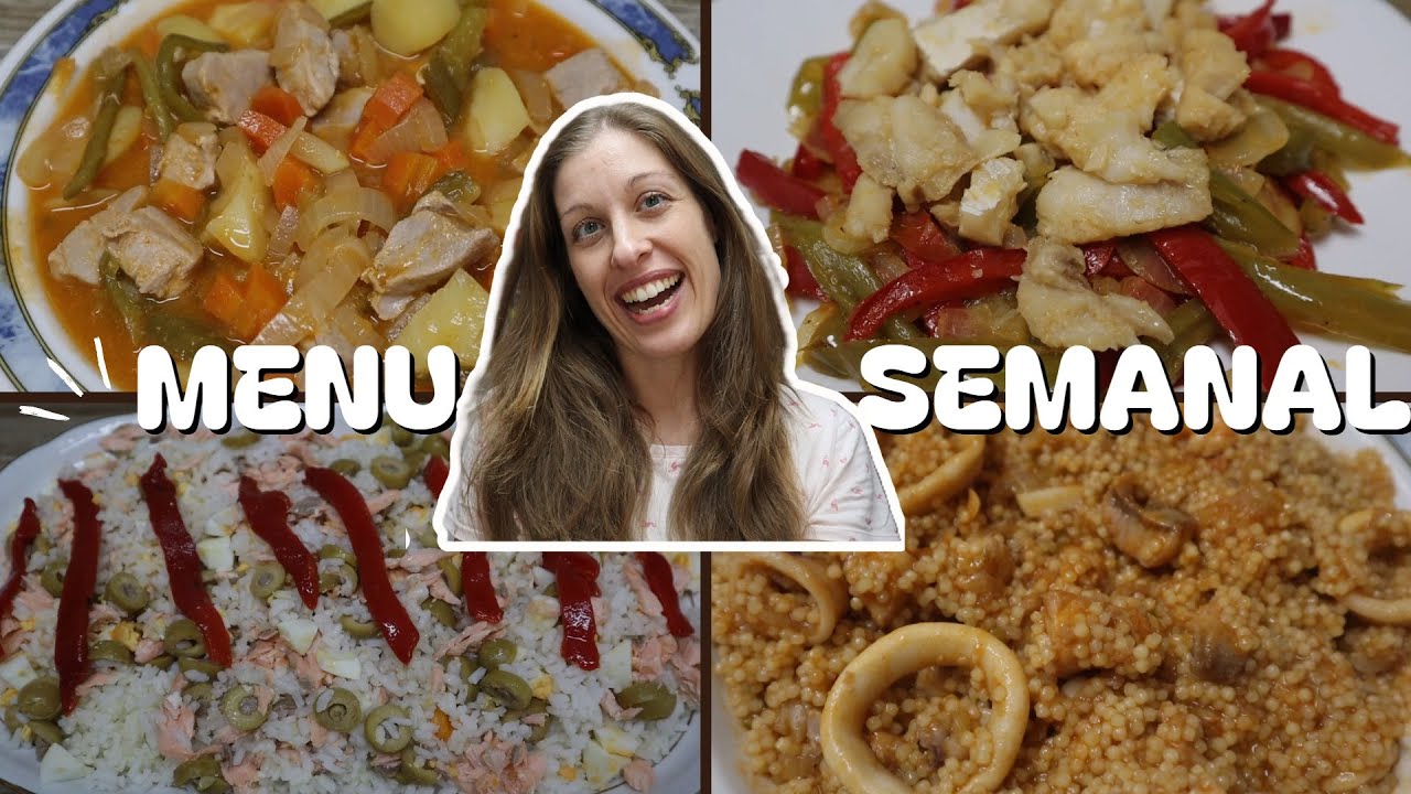 MENU SEMANAL🍗😯con RECETAS FACILES, BARATAS y DELICIOSAS 😝