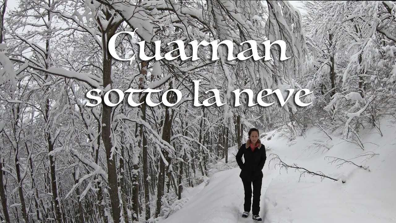Salendo sul Cuarnan innevato