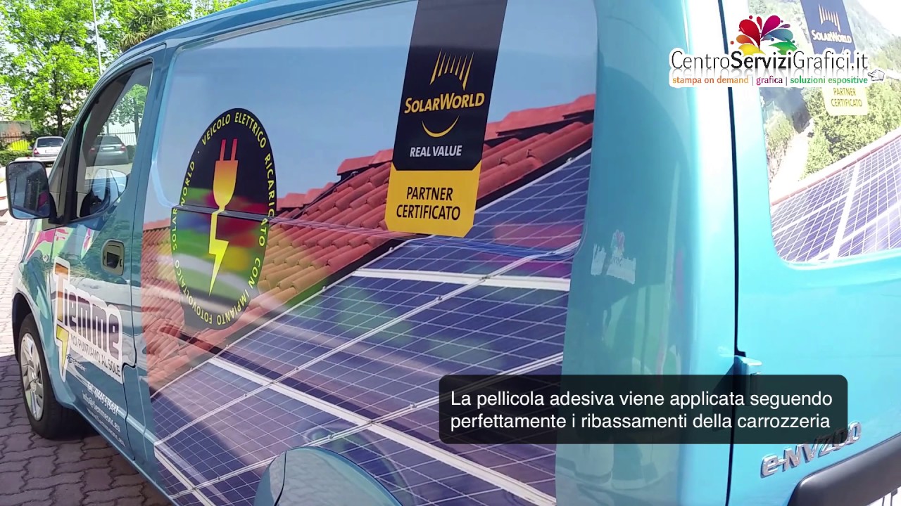 Car Wrapping decorazione adesiva furgone Nissan NV 200 Schio Vicenza