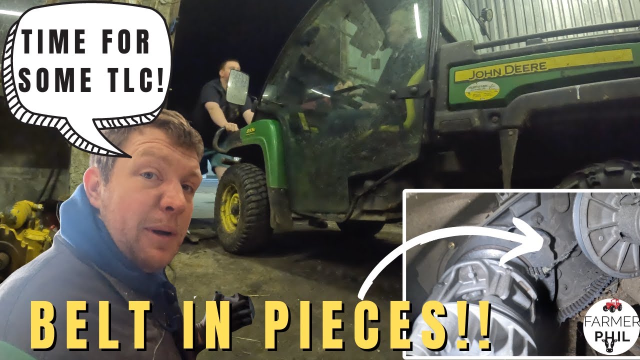 ФЕРМЕР ФИЛ ЧИНИТ GATOR!! | НОВЫЙ РЕМЕНЬ И 250-ЧАСОВОЕ ОБСЛУЖИВАНИЕ JOHN DEERE GATOR 855D