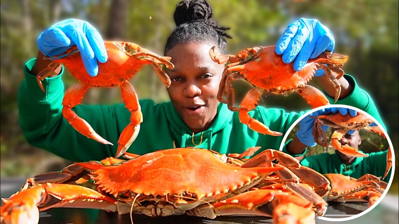 BLUE CRABS🦀 | Seafood Boil Mukbang!