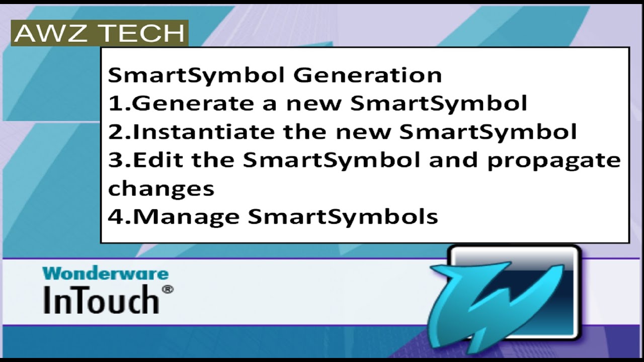 Smart Symbol Generation WONDERWARE INTOUCH