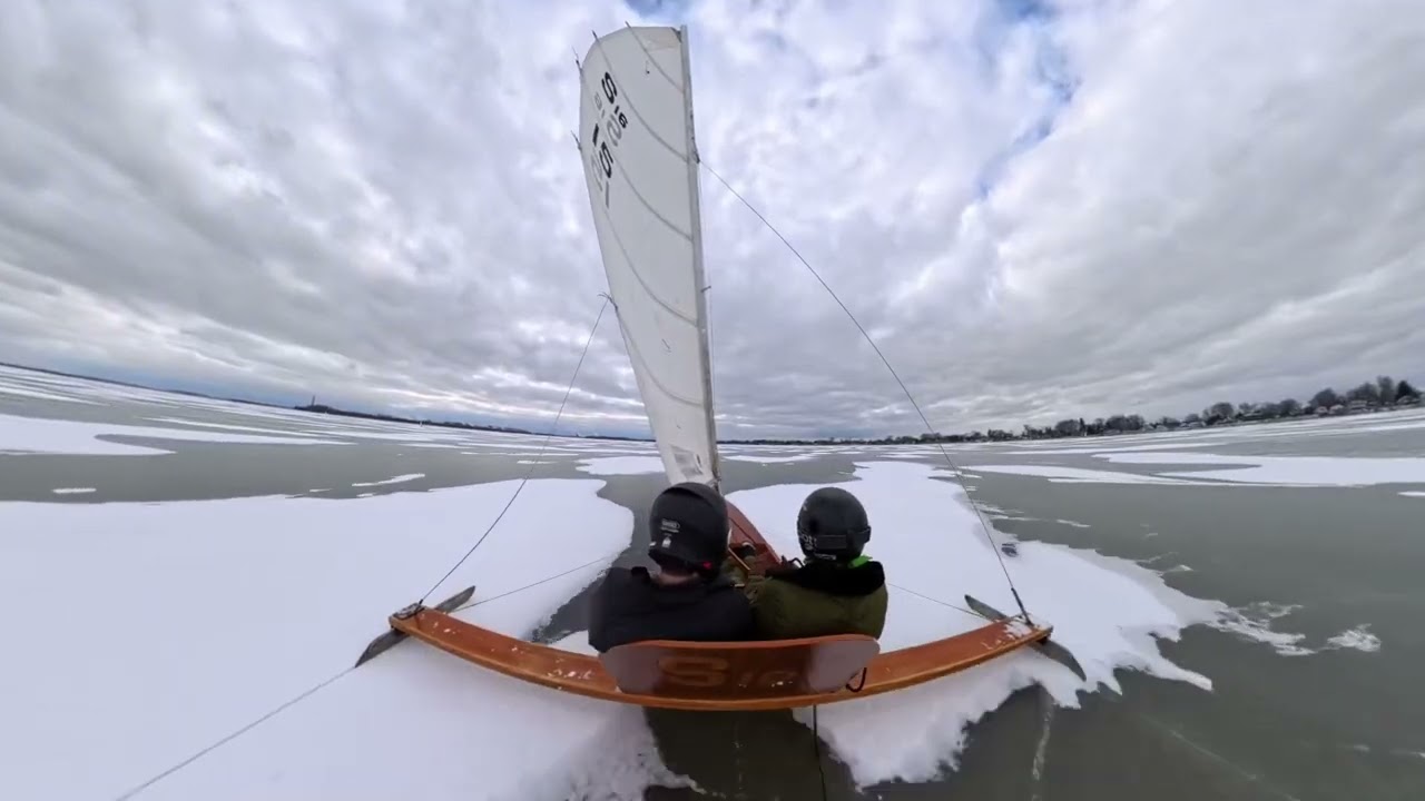 Ice Boating Lake Erie