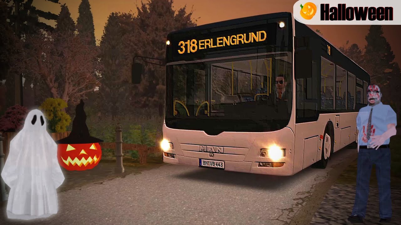 OMSI 2 Halloween-Sonderfahrt & Halloween-Downloadpack (kostenlos) ☆ Let's Play OMSI 2 | #1068