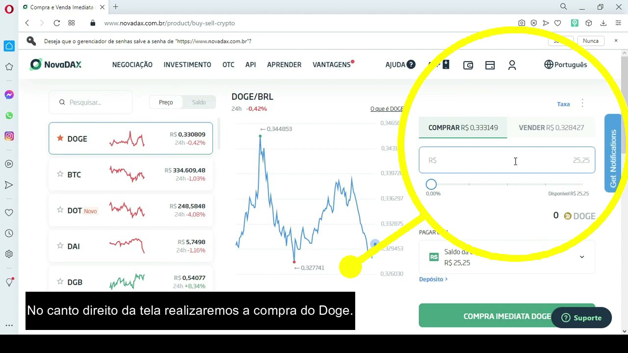 COMO COMPRAR DOGECOIN NA PR&Aacute;TICA EM 2021!