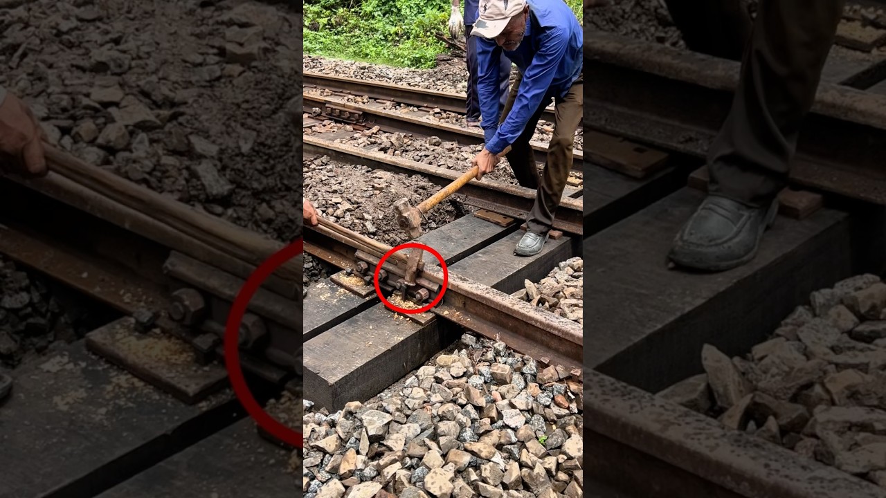 Every hammer strike secures the track. Precision today, safety tomorrow.