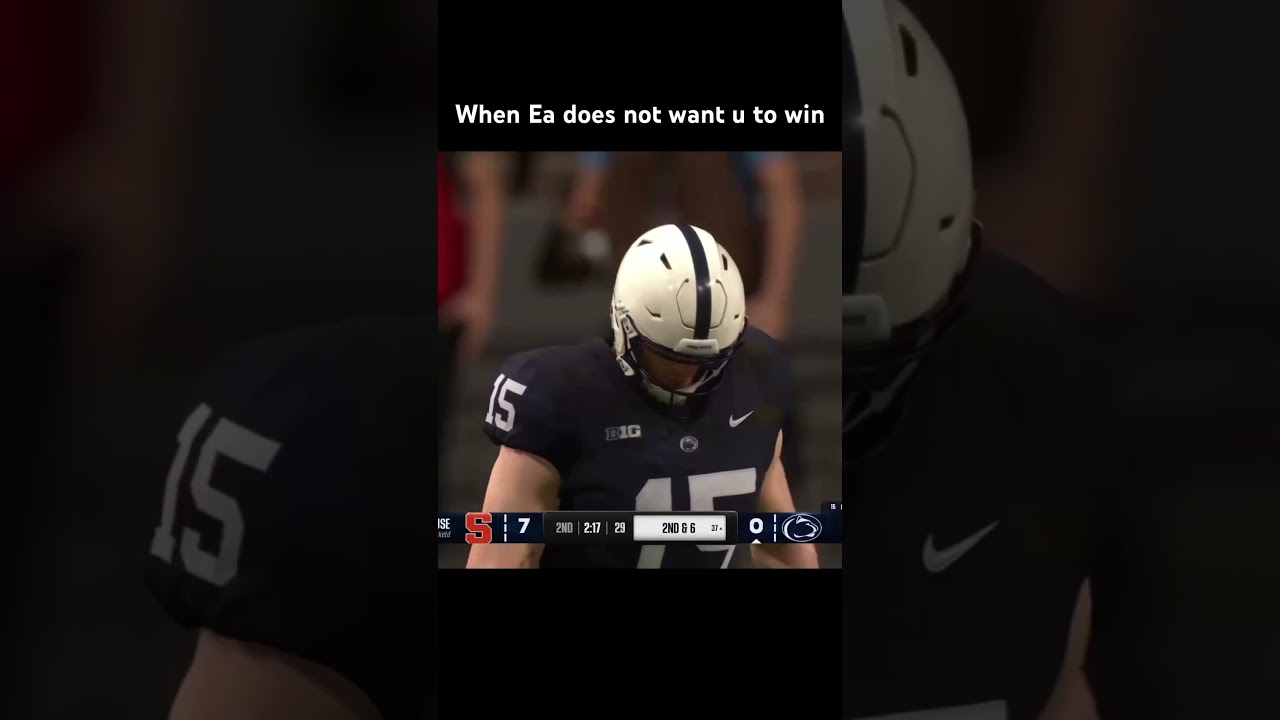 I swear Ea wants the games to be close. #easports #easportsmadden #cfb25