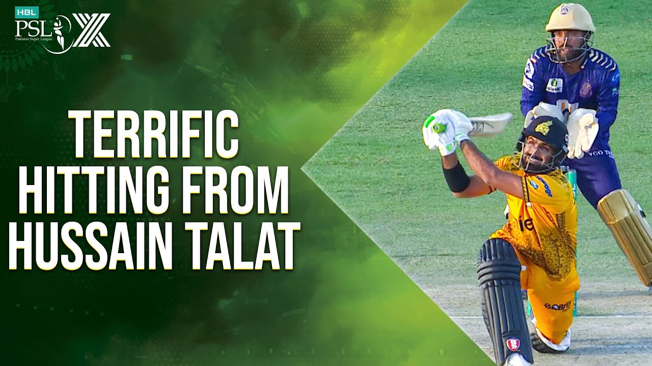 Some Terrific Hitting From Hussain Talat in Rawalpindi | HBL PSL X | M2M1A