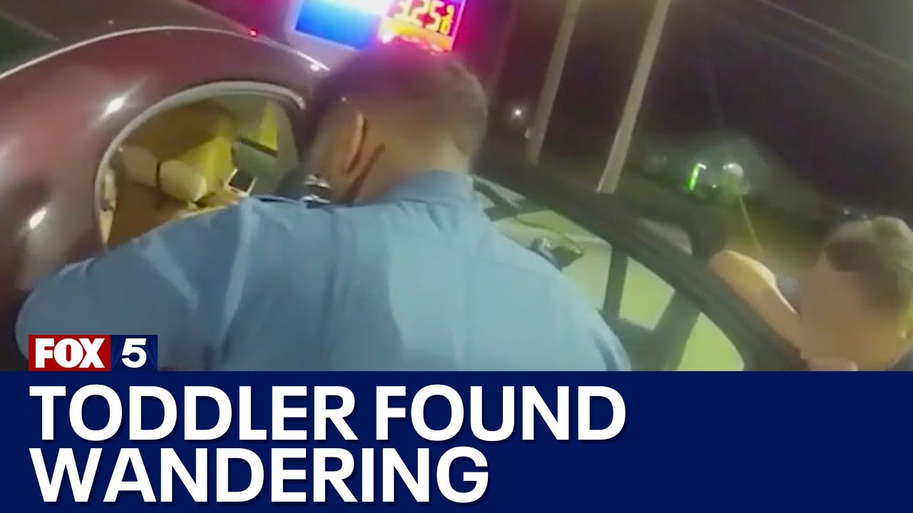 Toddler found wandering along busy roadway at night | FOX 5 News