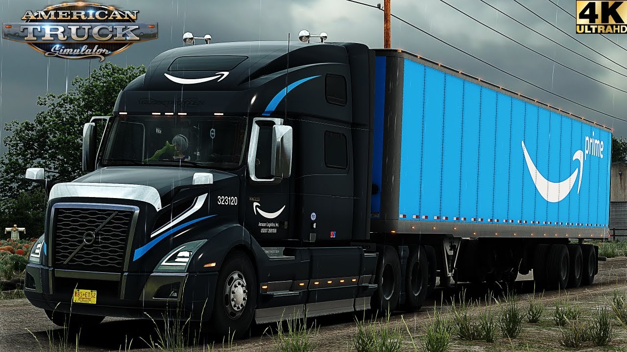 ATS | DLC IDAHO | VOLVO VNL 2018 | AMAZON PRIME | REALISTIC DRIVER | 4K #americantrucksimulator