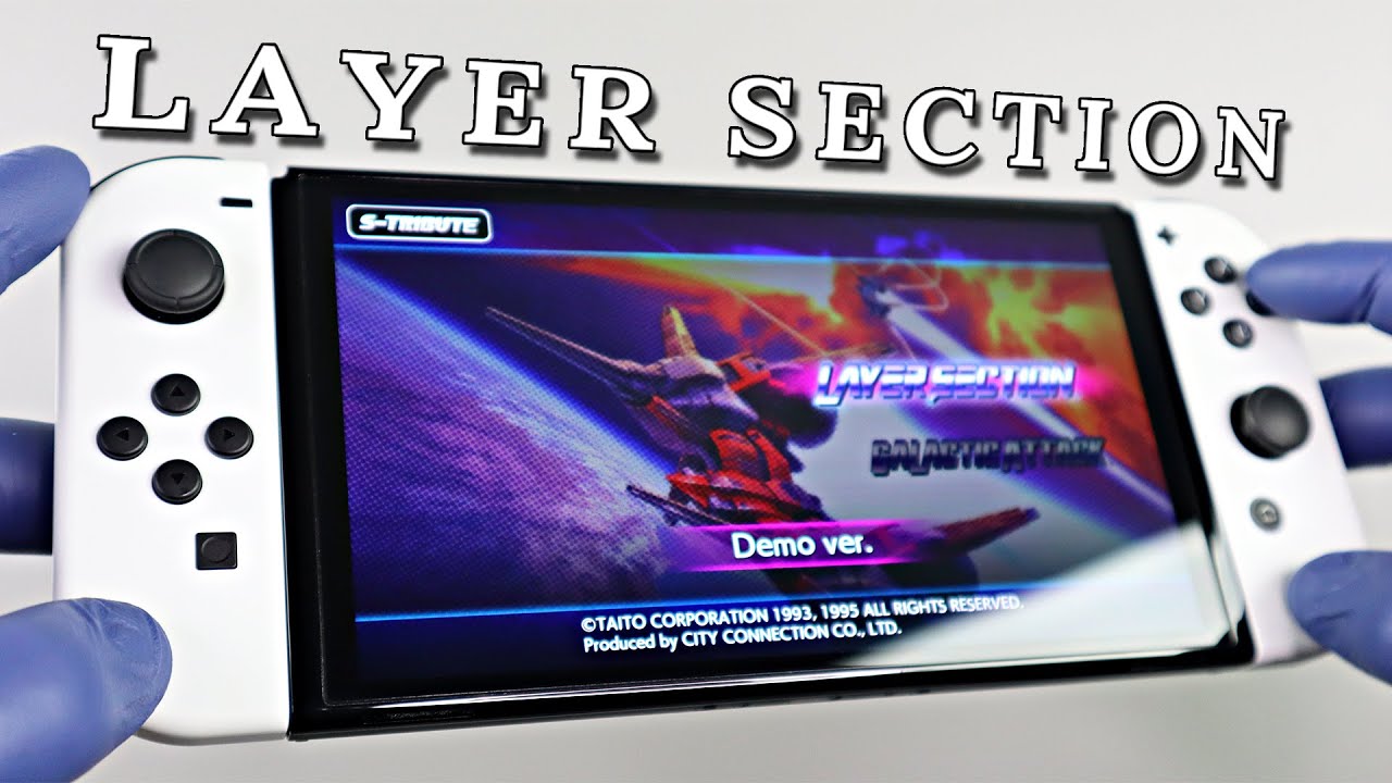 Layer Section & Galactic Attack Nintendo Switch OLED Gameplay