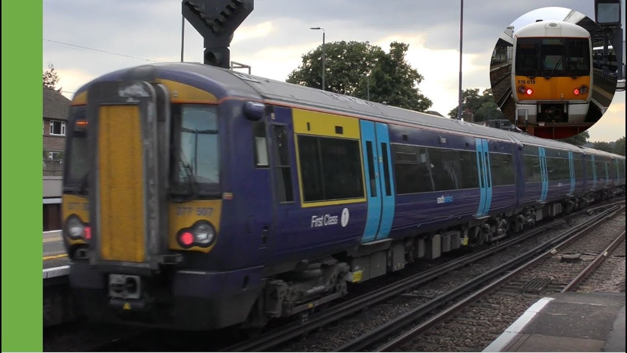 Trains and trams at Beckenham Junction
