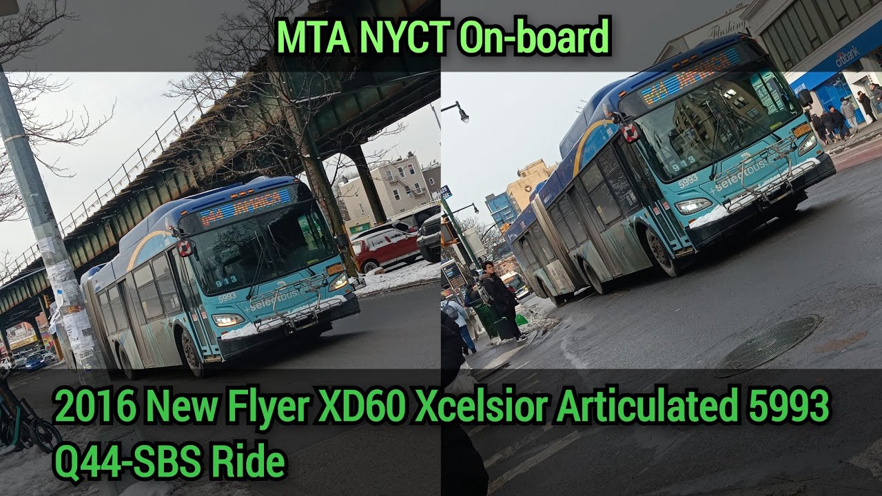 MTA NYCT: 2016 NFI XD60 Xcelsior Articulated 5993 Q44-SBS Ride