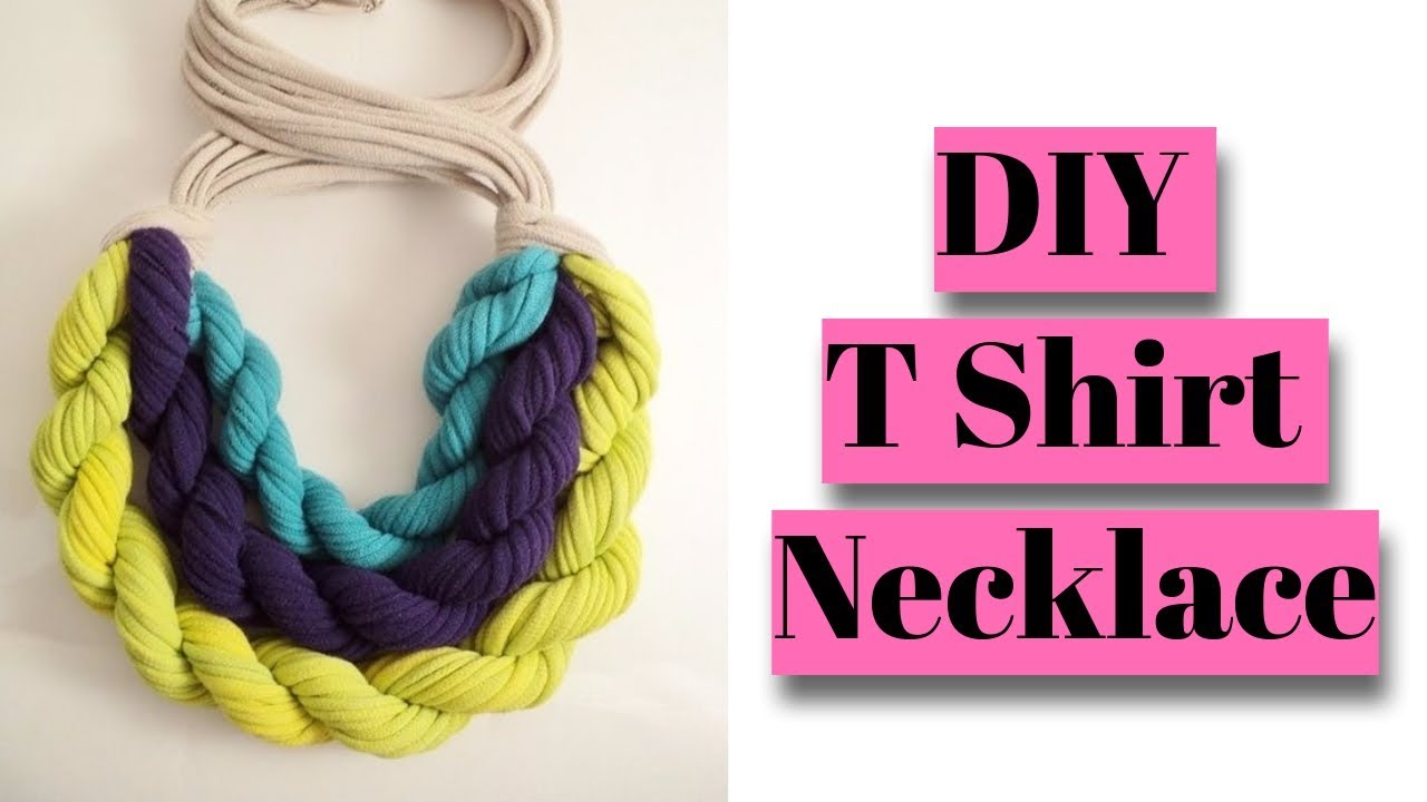 How To Make T Shirt Necklace! Turn Your T Shirts into Jewelry